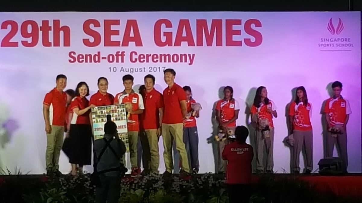 Singapore national tennis team send-off